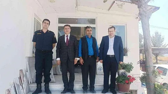Kaymakam Kökçü'den orman yangınlarının söndürülmesine katkı sağlayanlara 'Teşekkür' ziyareti