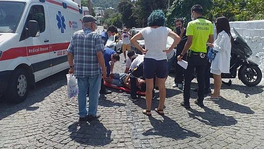 Kaza sonrası şoka girdi