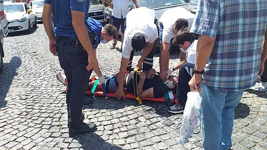 Kaza sonrası şoka girdi