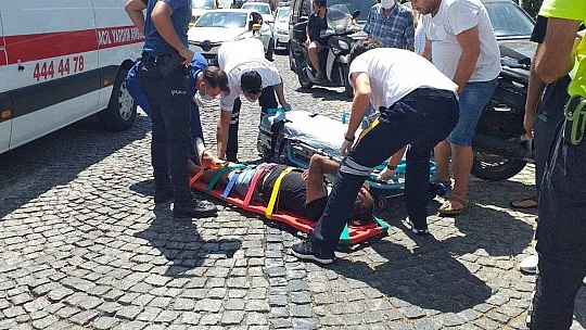 Kaza sonrası şoka girdi