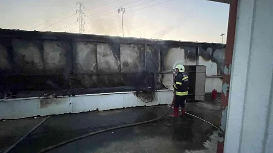Balık fabrikasında korkutan yangın