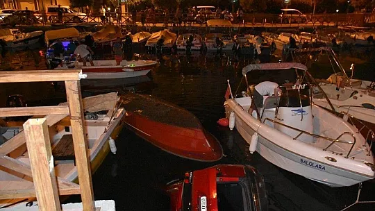 Kiralık araçla, balıkçı teknelerinin üstüne uçtu