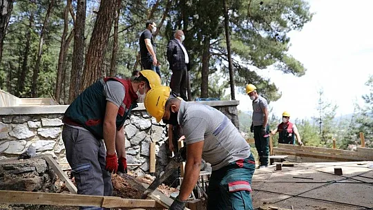Kızıldağ mesire alanında çalışmalar tam gaz 