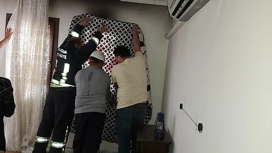 Klimadan çıkan kıvılcım evi yakıyordu