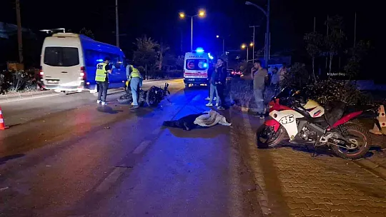 Kontrolden çıkan motosikletin sürücüsü olay yerinde hayatını kaybetti