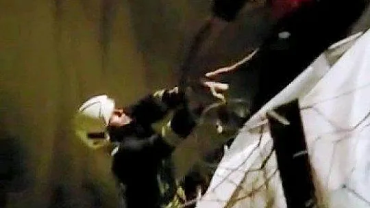 Köpek yavrularını itfaiye ekipleri kurtardı