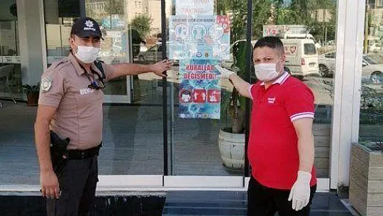 Korona ile afişli mücadele
