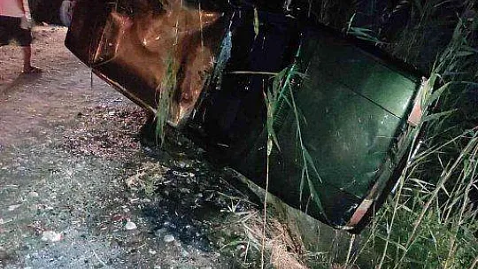 Köyceğiz'de araç kanala uçtu: 1 ölü