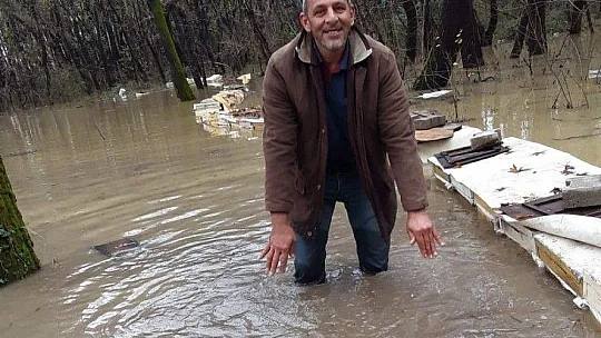 Köyceğiz'de aşırı yağışlar nedeniyle arı kovanları su içinde kaldı