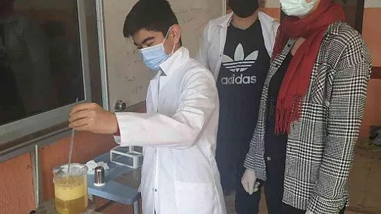 Köyceğiz'de Mesleki ve Teknik Anadolu Lisesi'nde atık yağlardan sabun üretiliyor