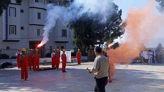 KÖYCEĞİZ'DE ÖĞRENCİLER TATBİKATI BAŞARIYLA TAMAMLADI