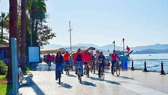 Köyceğiz'de pedallar 'Doğa ve Sağlık' için çevrildi