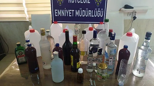 Köyceğiz'de sahte içki operasyonu