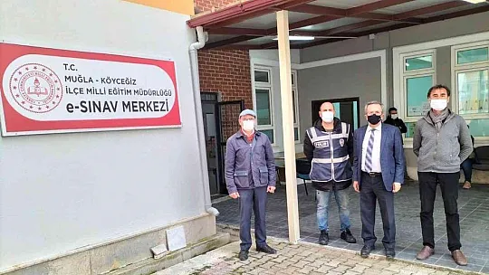 Köyceğiz'de Sınav Merkezi açılarak, ilk sınav yapıldı