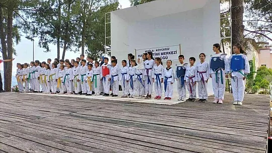 Köyceğiz'de Taekwondocular renkli gösteriler sundu