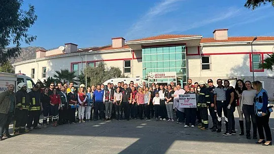 KÖYCEĞİZ DEVLET HASTANESİ YANGIN TATBİKATI GERÇEĞİNİ ARATMADI