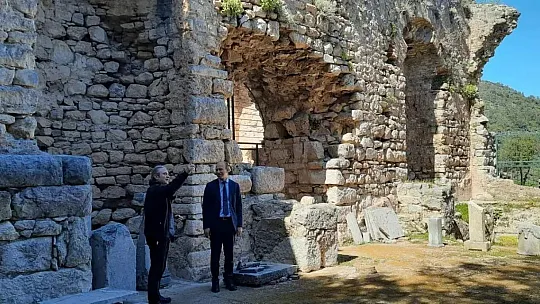 Köyceğiz Kaymakamı Maslak, Kaunos Antik kentini gezdi