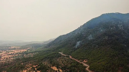 Köyceğiz yangını havadan görüntülendi