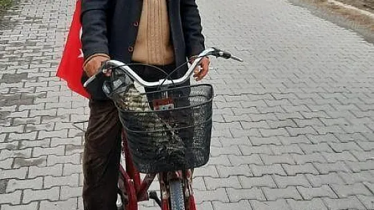 Köyceğizli Ali'nin kırmızı bisiklet hayali gerçekleşti