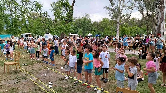 Köyceğizli çocuklar gönüllerince eğlendi