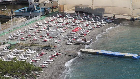 Fethiye'de tesettür plajı