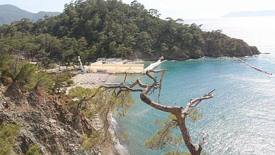 Fethiye'de tesettür plajı
