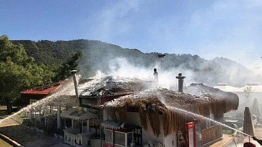 Macera parkının kafeteryasında yangın