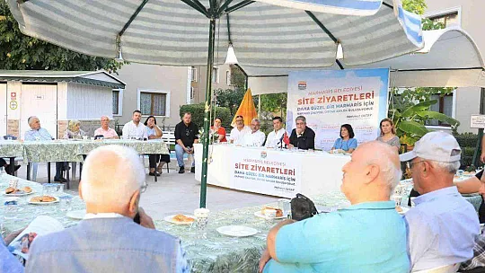 MARMARİS BELEDİYE BAŞKANI OKTAY VATANDAŞLARLA BULUŞMAYA DEVAM EDİYOR