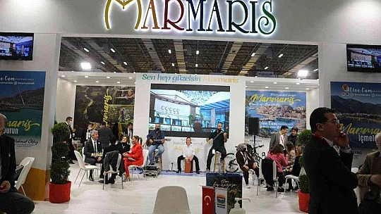 Marmaris Belediyesi'nin standı fuarda yoğun ilgi görüyor