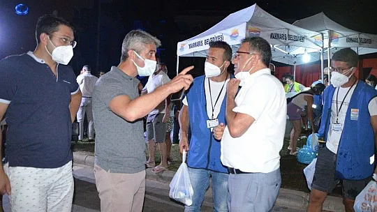 Marmaris Belediyesi yangına karşı seferber oldu