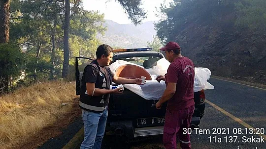Marmaris Belediyesi yangına karşı seferber oldu