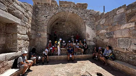 Bilsem öğrencileri Knidos'ta araştırma gezisi yaptı