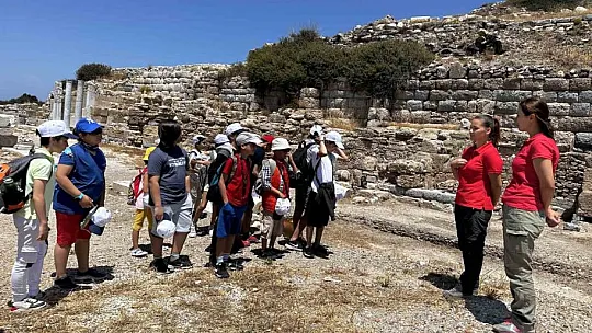 Bilsem öğrencileri Knidos'ta araştırma gezisi yaptı