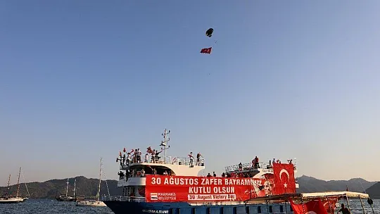 Marmaris'te 30 Ağustos coşkuyla kutlandı