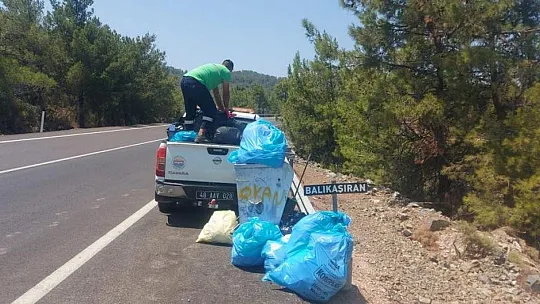 Marmaris'te 9 günde 3 bin ton çöp toplandı