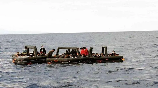 Marmaris'te 98 düzensiz göçmen kurtarıldı