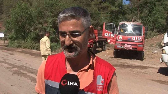 Marmaris'te alev savaşçılarının nöbeti devam ediyor