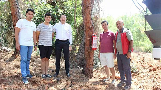 Arılık alanlarda yangın tedbirleri alındı