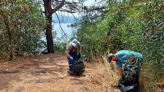 Marmaris'te bayramda 3 bin ton çöp toplandı