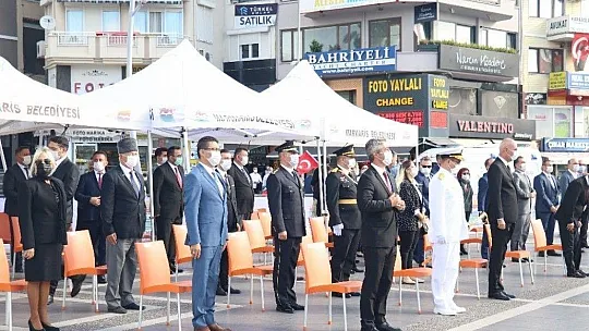 Marmaris'te Cumhuriyet Bayramının 97.yılı karada ve denizde kutlandı