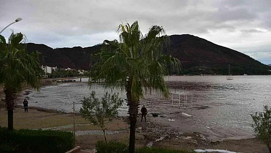 Marmaris'te denizin rengi kahverengiye dönüştü