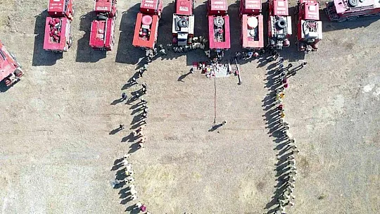 Marmaris'te gerçeği aratmayan yangın tatbikatı yapıldı
