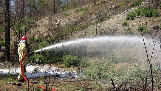 Marmaris'te gerçeği aratmayan yangın tatbikatı yapıldı