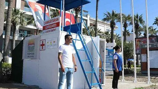 Marmaris'te halk plajları yaza hazırlanıyor