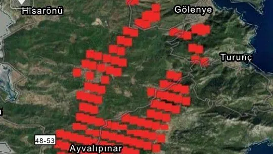 Marmaris'te ilk belirlemelere göre 1 fabrika, 27 ev ve 1 araç yandı