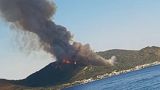 Marmaris'te korkutan yangın