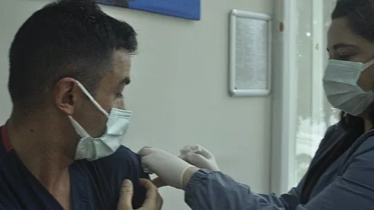 Marmaris'te Kovid-19 aşılama çalışmaları başladı