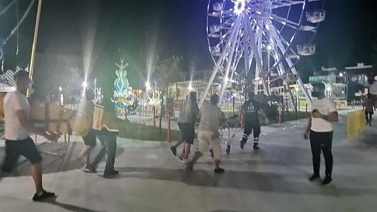 Marmaris'te lunaparkta pompalı tüfek dehşeti
