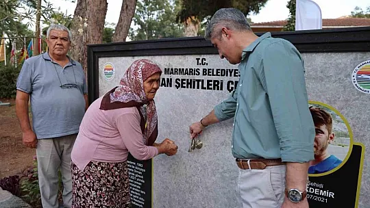 Orman şehitleri adına hayrat çeşmesi yapıldı