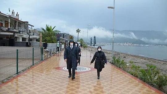 Marmaris'te sağanak yağışlar sorunsuz atlatıldı